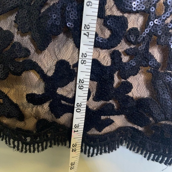 Dress the Population Black Floral Lace Mini Dress - Picture 9 of 12